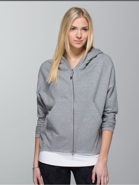 lululemon athletica Tops - Lululemon Hold Your Om Hoodie Size 6 | Heathered Grey | Relaxed Fit

⸻
